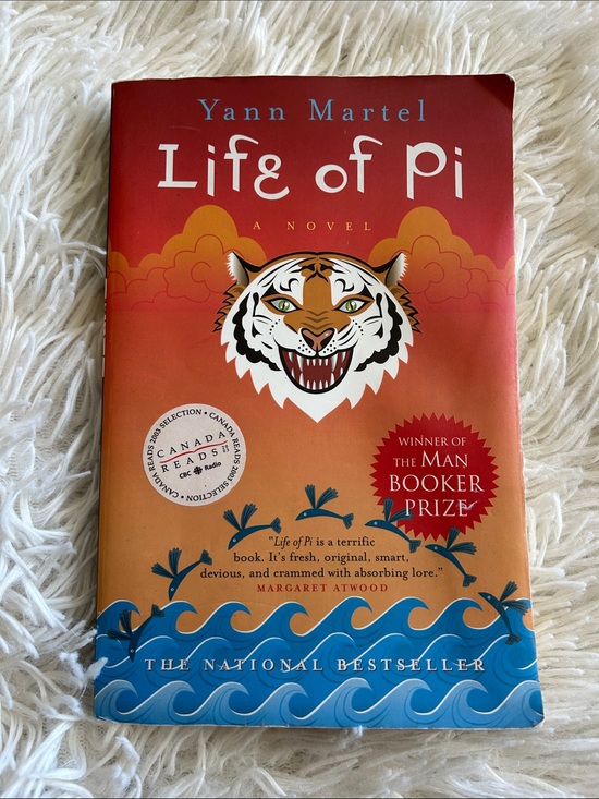 Indigo Other - Life of Pi, novel by Yann Martel Book - Red, Orange, Blue